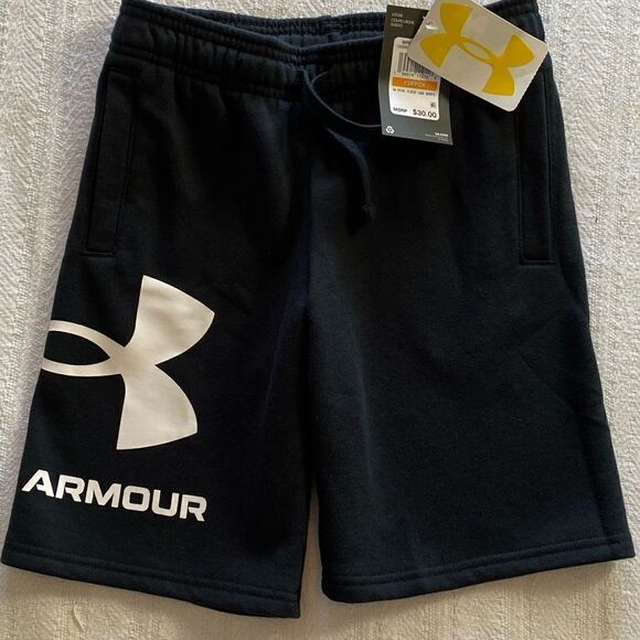 Under Armour Boys YSM Rival Fleece Logo Shorts - Picture 1 of 5